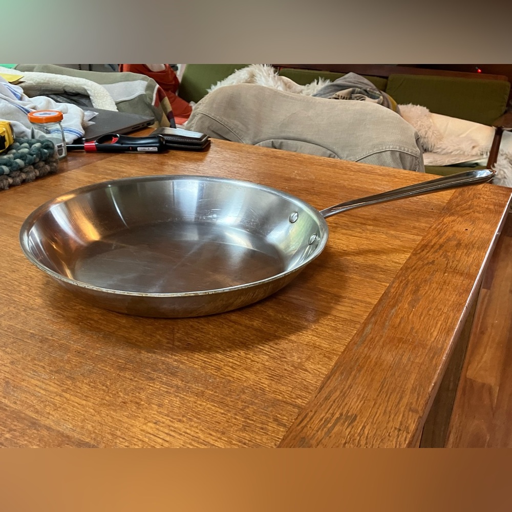 All-clad 12” fry sauté pan stainless